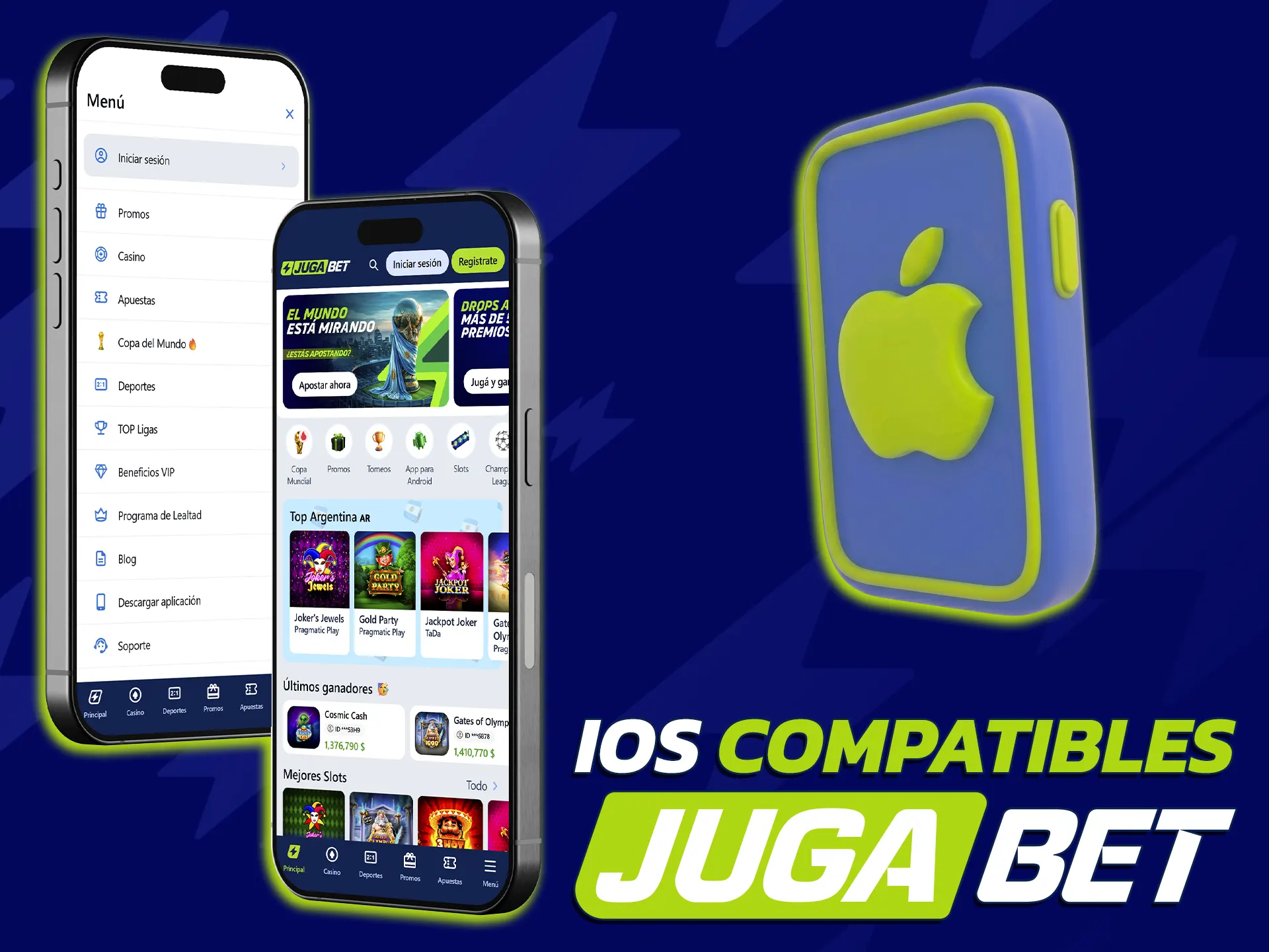 Consultá si tu iPad admite la app de JugaBet para jugar.