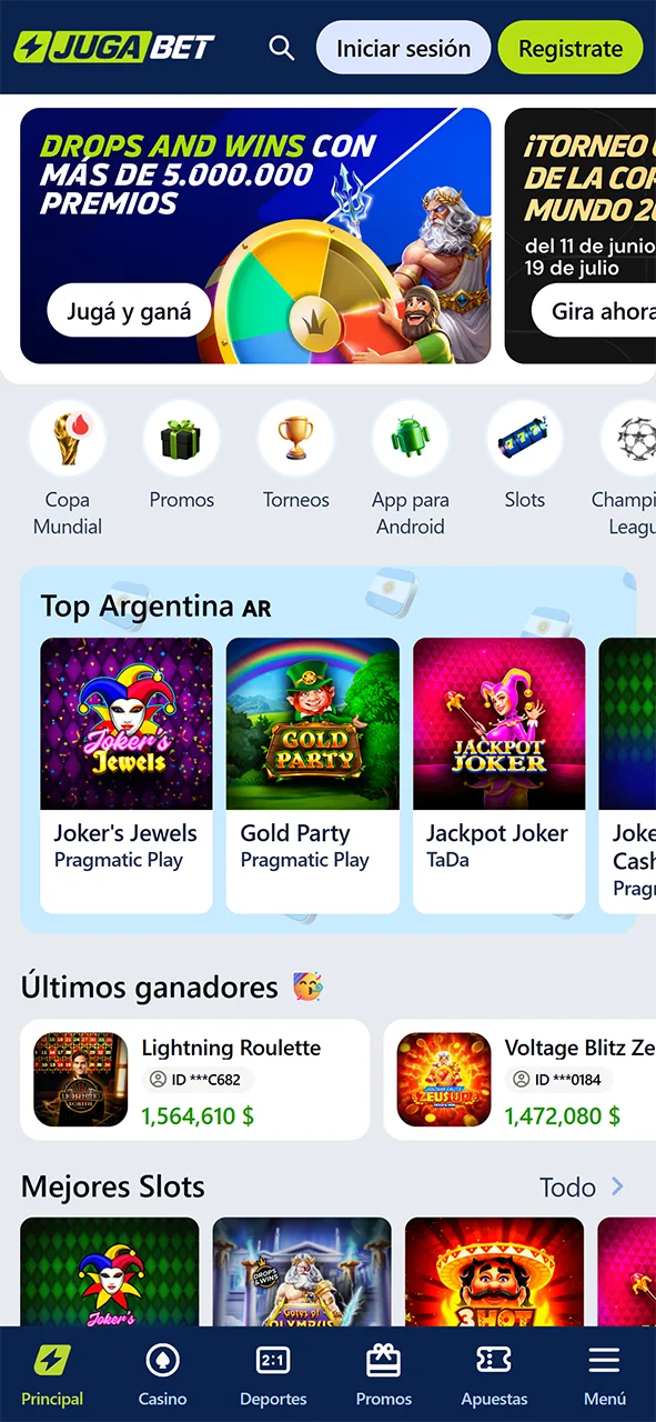 Visita nuestra web para obtener la app de esports de JugaBet.