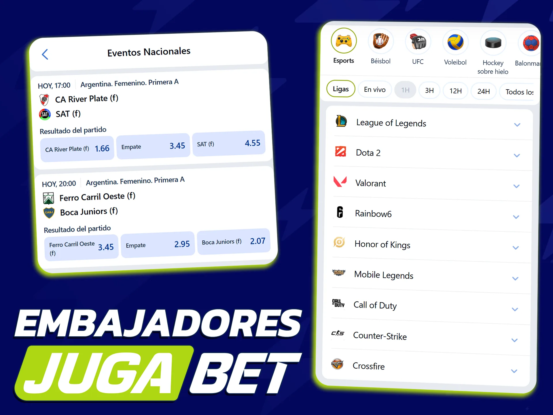 Conoce a los socios estratégicos que respaldan la plataforma de JugaBet.