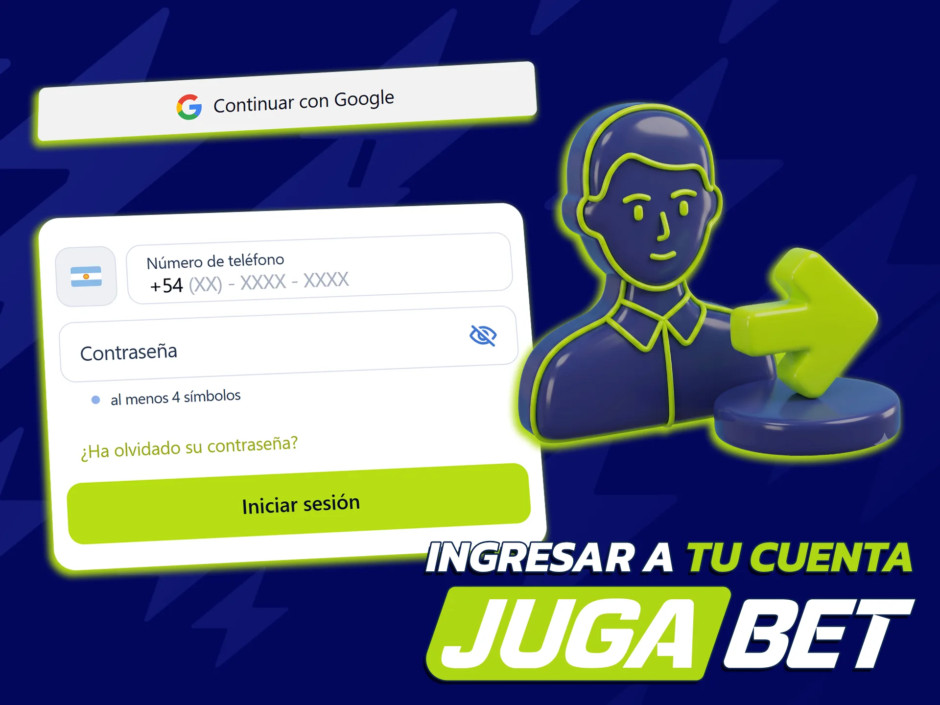 Inicia sesión en JugaBet y accede a tus juegos favoritos.