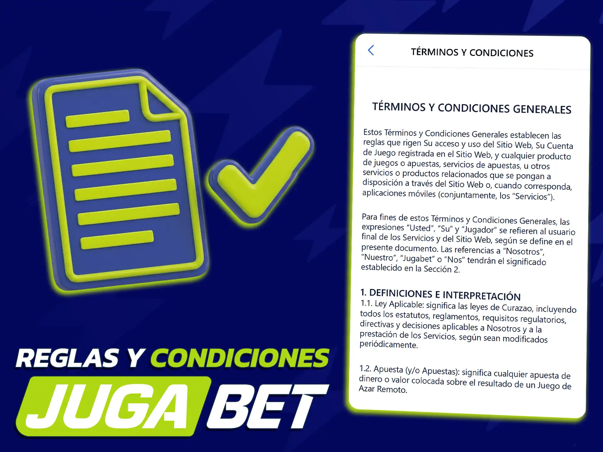 Lee los términos de JugaBet para comprender mejor las normativas vigentes.