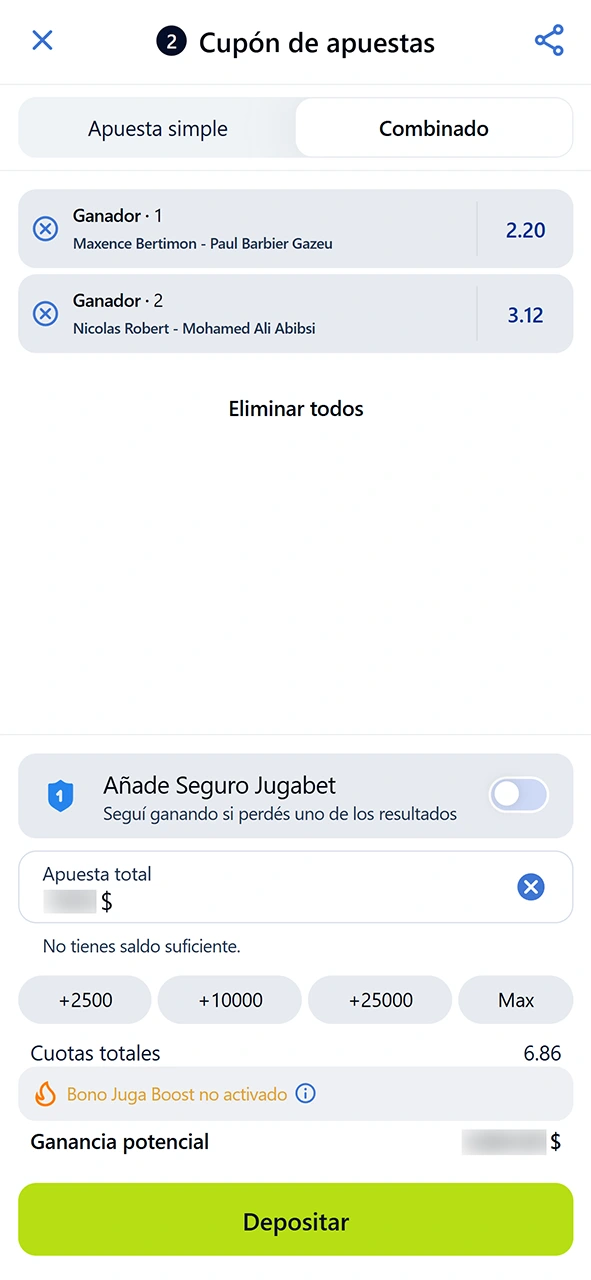 Selecciona tus cuotas favoritas y empieza a apostar al tenis en JugaBet.